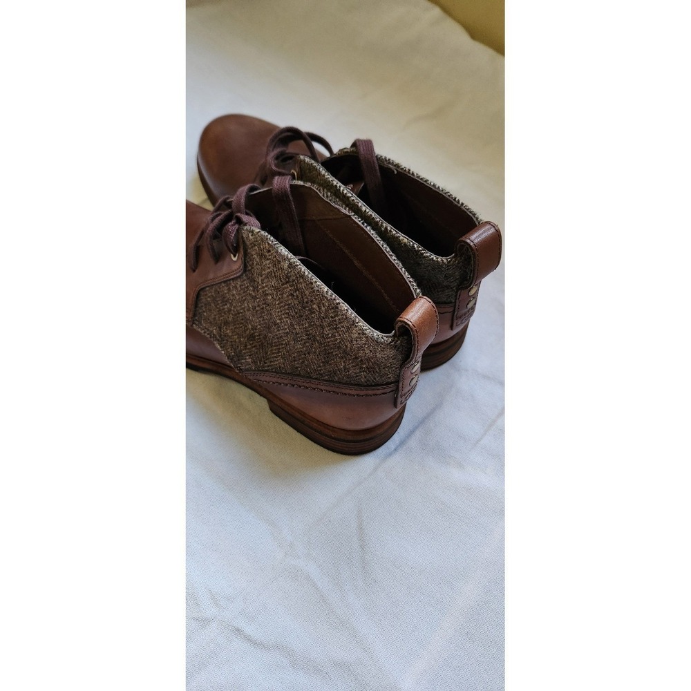 UGG Leighton Bomber Brown Leather Tweed Chukka Boots Mens 9 1005174, NWB - Picture 6 of 7